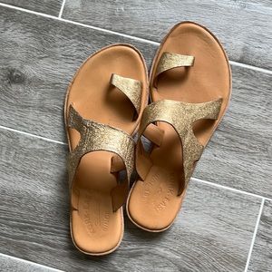 Kork-Ease Metallic Leather Sandal 7